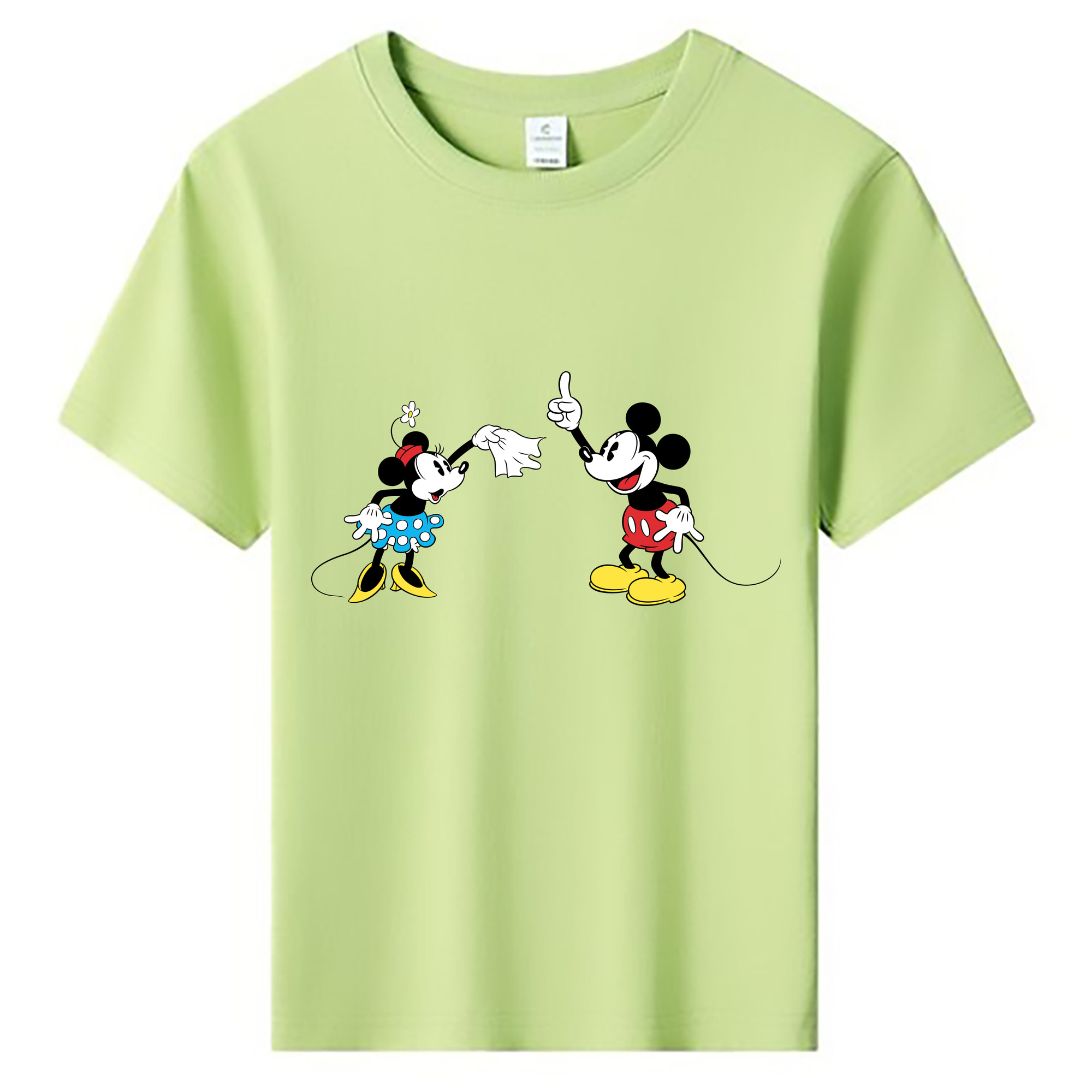 ミッキーマウス Mickey Mouse 綿100％キッズTシャツ（フロントプリント）